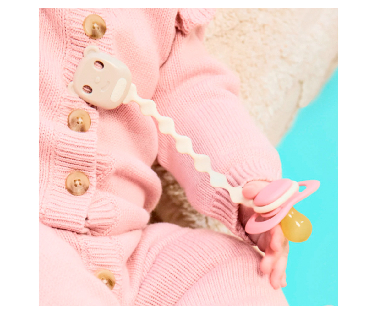 2 Catenelle Portaciuccio Silicone Blush/Vanilla