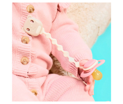 2 Catenelle Portaciuccio Silicone Blush/Vanilla