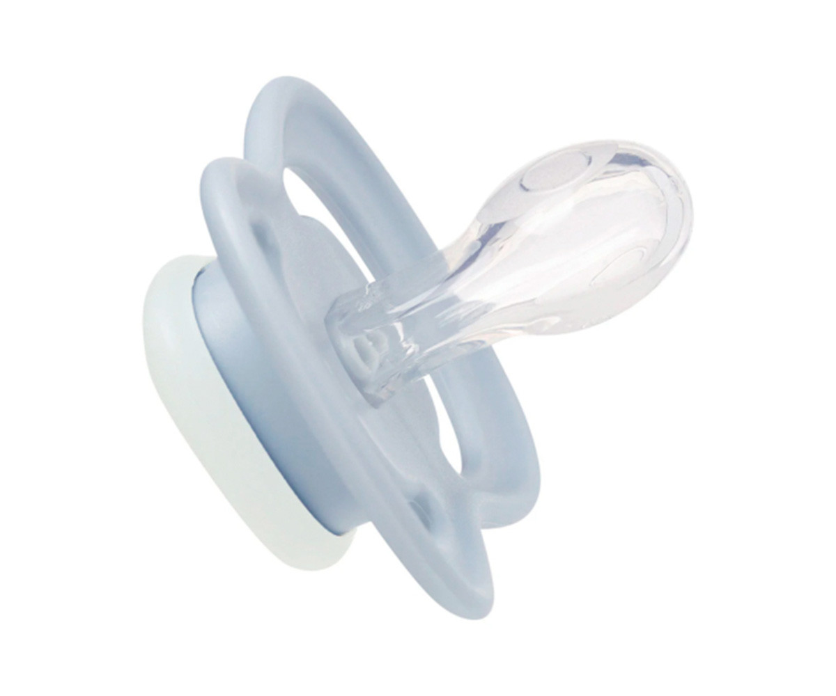 2 Sucettes Nocturnes Tétine Physiologique en Silicone Sky/Sage