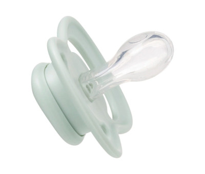 2 Sucettes Tétine Physiologique en Silicone Sage/Vanilla