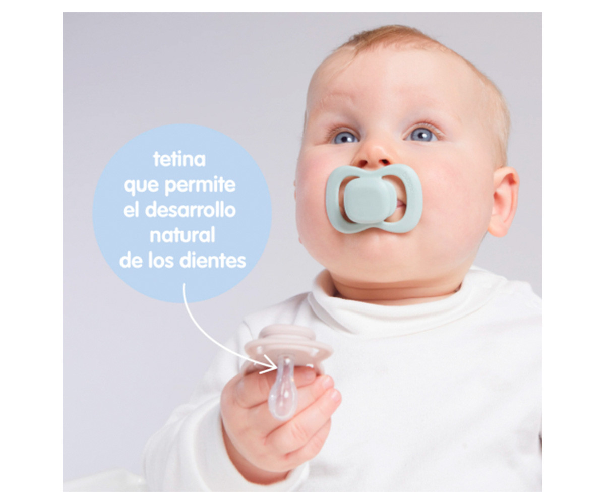 2 Sucettes Tétine Physiologique en Silicone Berry/Blush