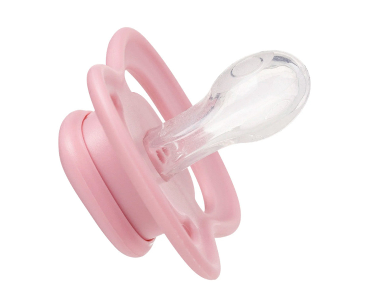 2 Sucettes Tétine Physiologique en Silicone Berry/Blush