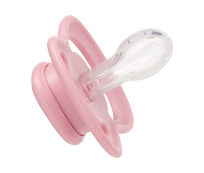 2 Sucettes Tétine Physiologique en Silicone Berry/Blush