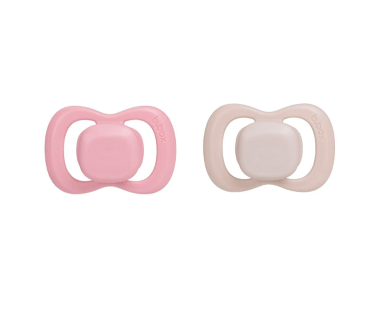 2 Sucettes Tétine Physiologique en Latex Berry/Blush