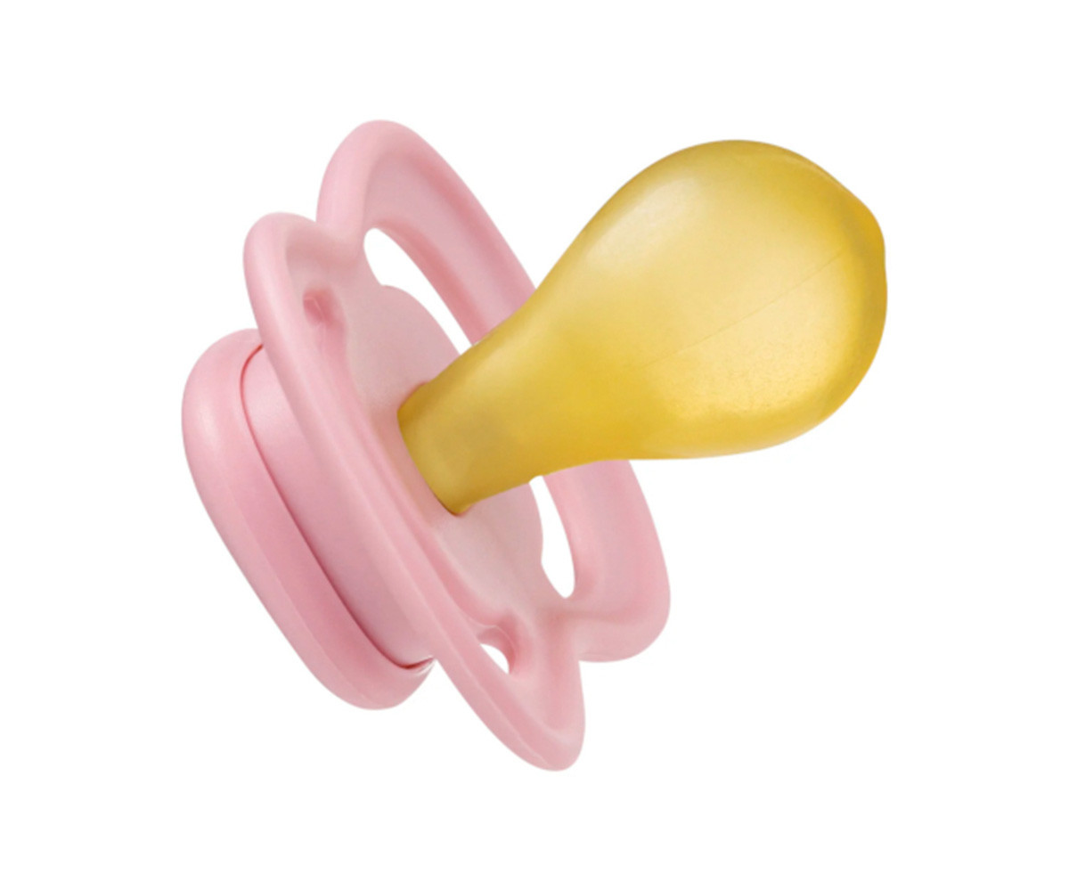 2 Sucettes Tétine Physiologique en Latex Berry/Blush