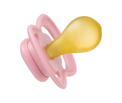 2 Sucettes Tétine Physiologique en Latex Berry/Blush