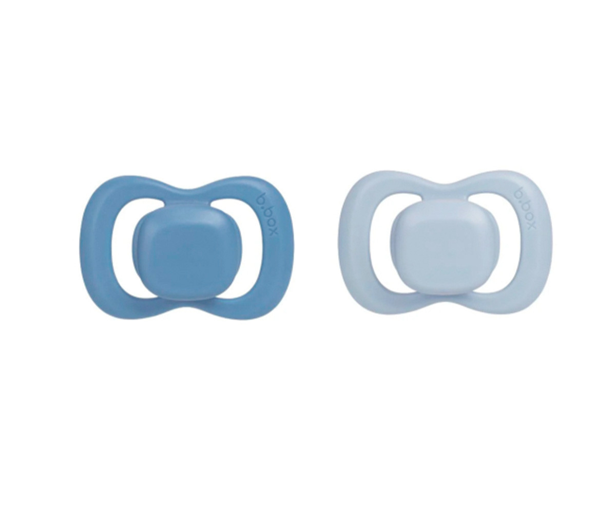 2 Sucettes Tétine Physiologique en Silicone Ocean/Sky