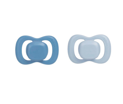 2 Sucettes Tétine Physiologique en Silicone Ocean/Sky