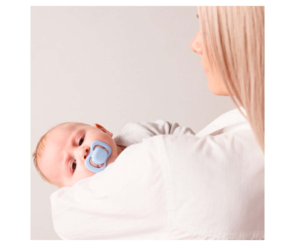 2 Sucettes Tétine Physiologique en Silicone Ocean/Sky