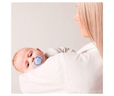 2 Sucettes Tétine Physiologique en Silicone Ocean/Sky