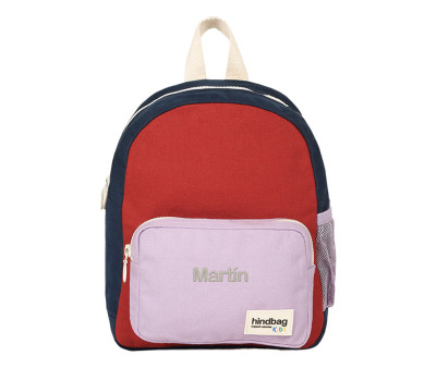 Mochila Preescolar Romy Tricolor Terracotta Personalizable