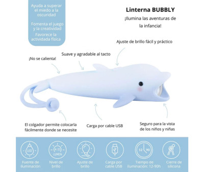 Lampe de Poche en Silicone Bubbly