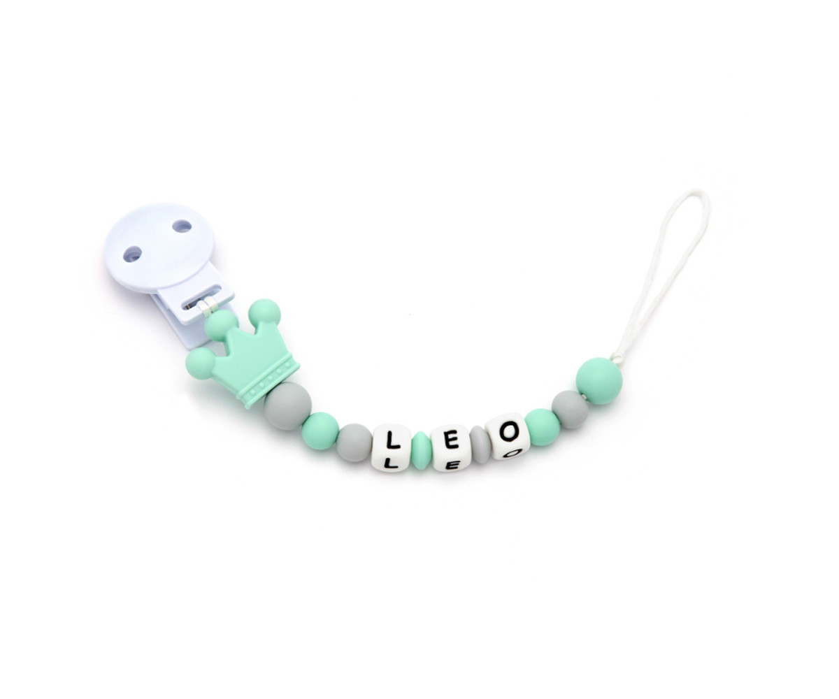Chupetero Silicona Personalizado Prince Sweet Mint