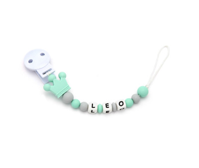 Chupetero Silicona Personalizado Prince Sweet Mint
