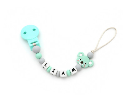 Chupetero Silicona Personalizado Koala Mint