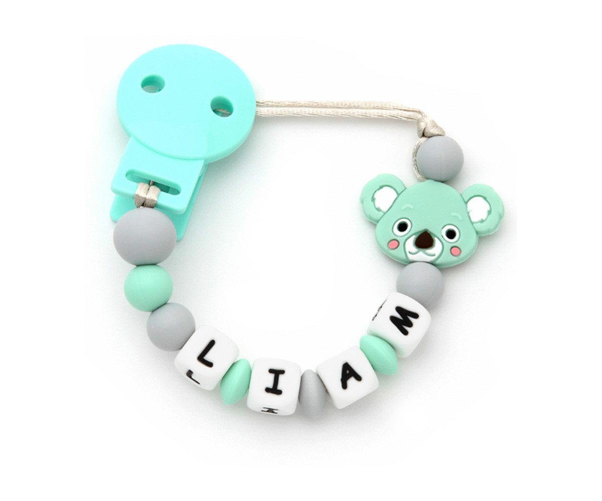 Chupetero Silicona Personalizado Koala Mint
