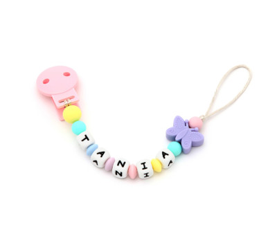 Chupetero Silicona Personalizado Butterfly