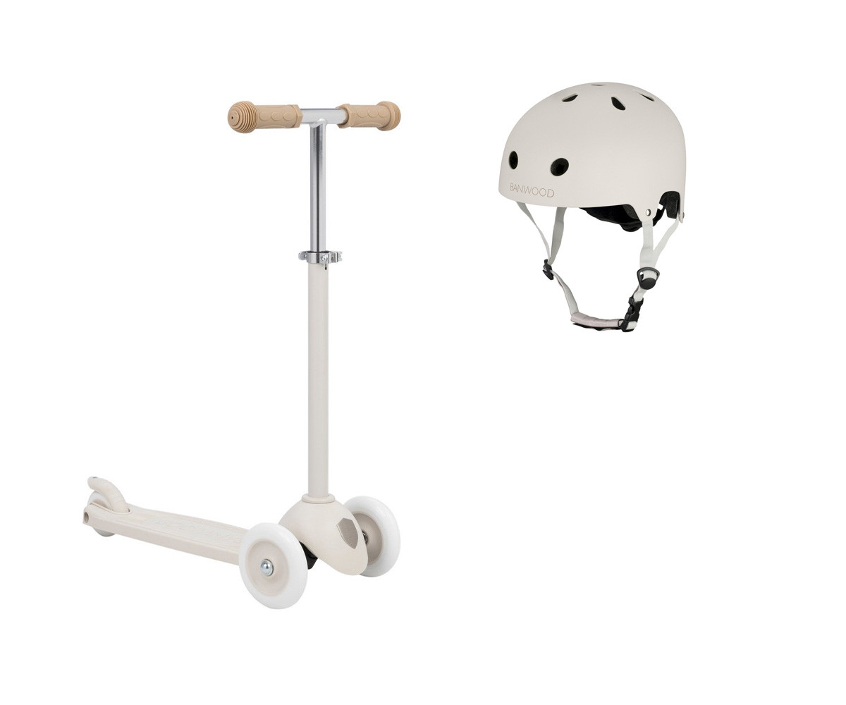 Monopattino + Casco Banwood Eco Ivory