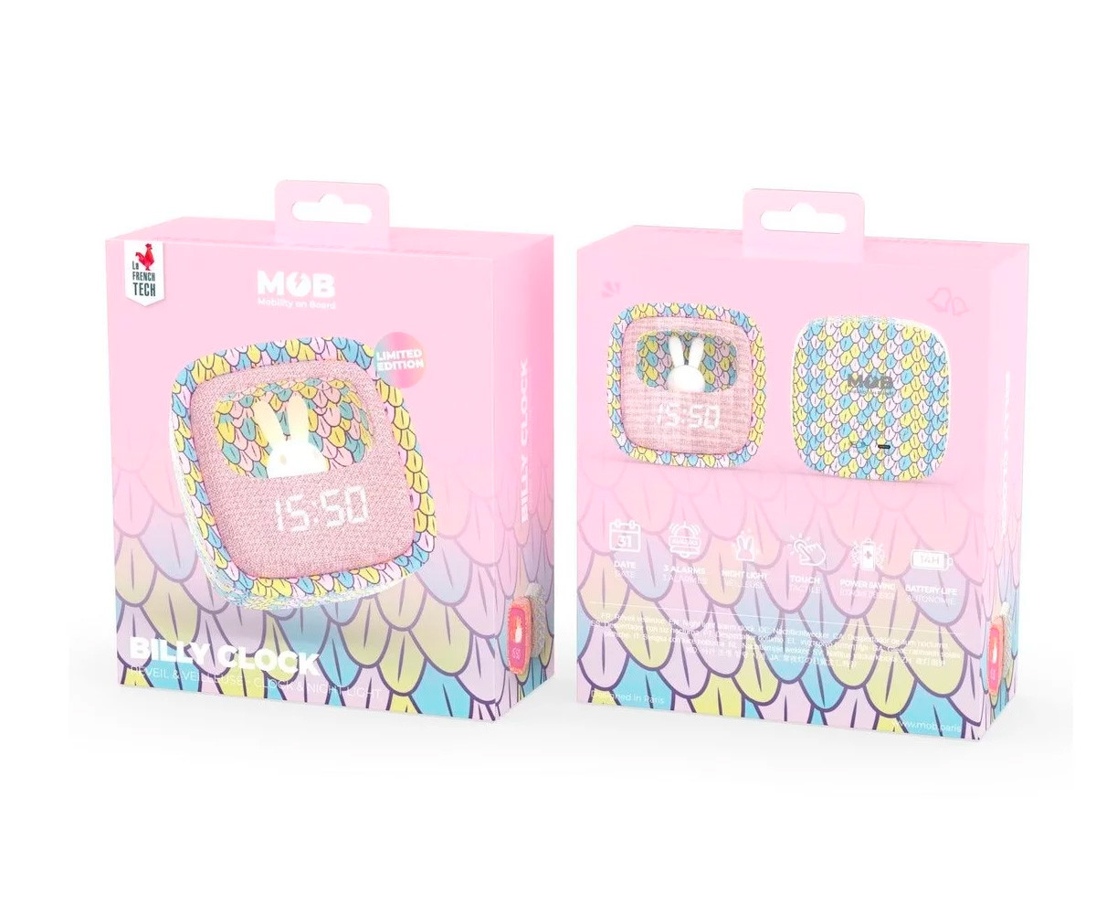 Sveglia & Luce Billy Clock Rainbow Mermaid