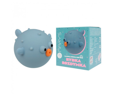 Luz Nocturna LED Pez Globo Azul