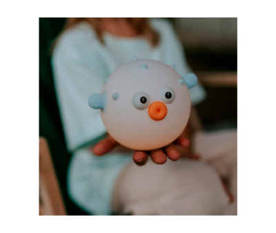 Luz Nocturna LED Pez Globo Azul