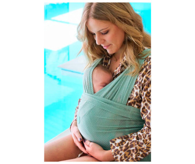 Portabebés Transpirable Cuddle Breeze Watersling Sage Green
