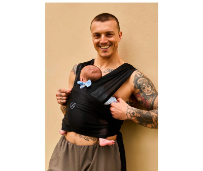 Portabebés Transpirable Cuddle Breeze Watersling Black