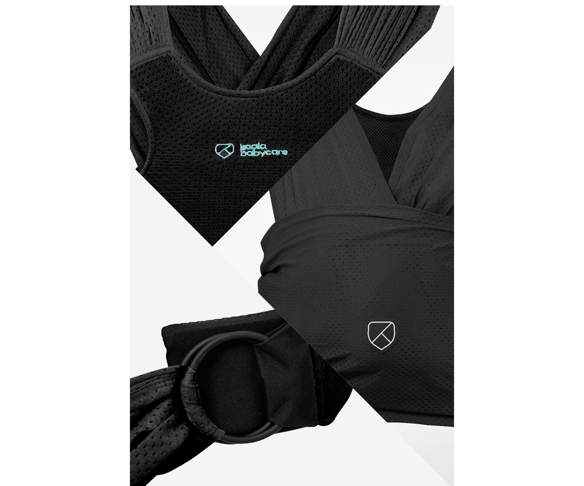 Portabebés Transpirable Cuddle Breeze Watersling Black