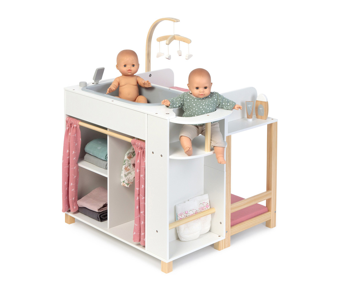 Centro de Muñecas Viola Blanco/Natural/Rosa