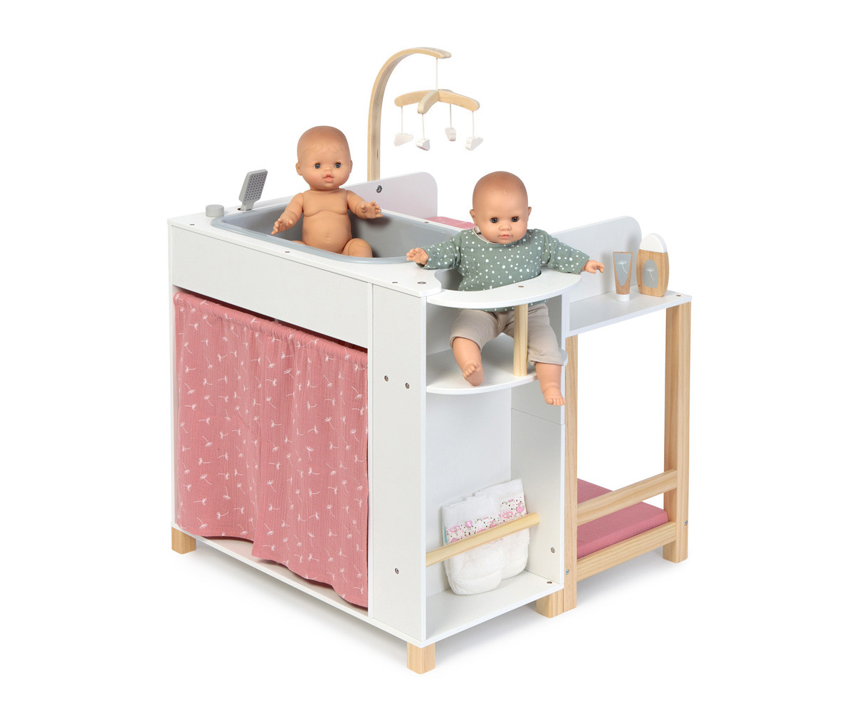 Centro de Muñecas Viola Blanco/Natural/Rosa