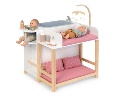 Centro de Muñecas Viola Blanco/Natural/Rosa