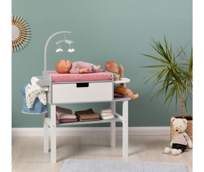 Cambiador de Muñecas Viola Gris/Blanco