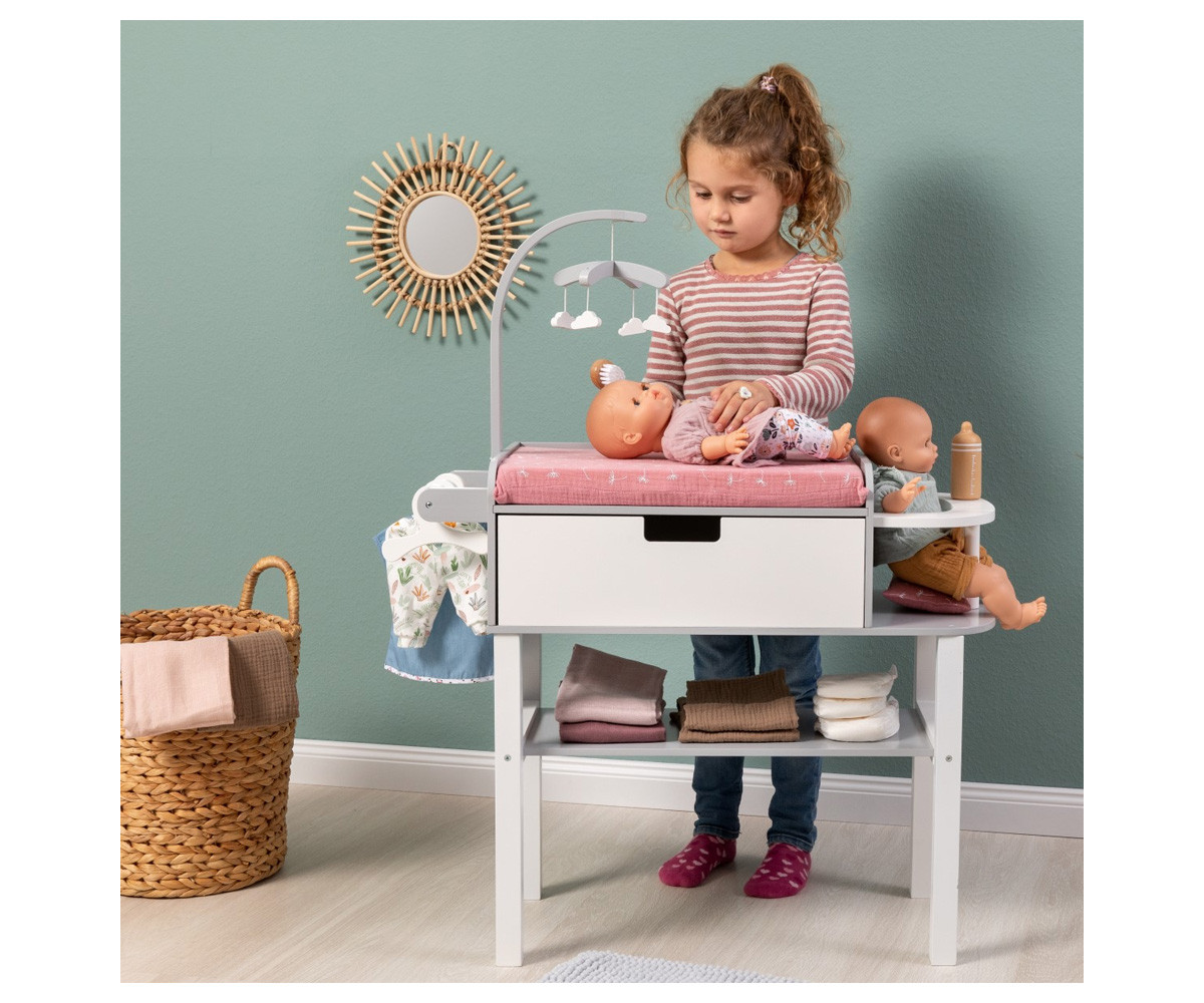Cambiador de Muñecas Viola Gris/Blanco