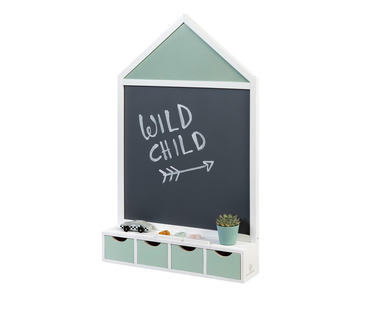 Pizarra de Tiza Juncus Blanco/Menta