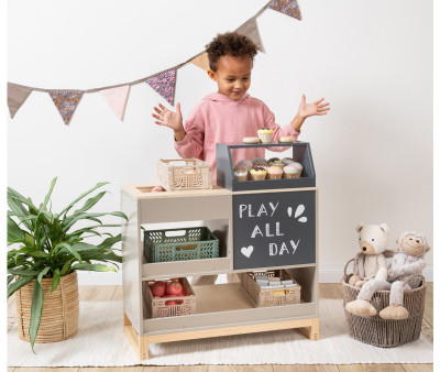 Mercado de Madera Vinca Gris Cálido/Natural