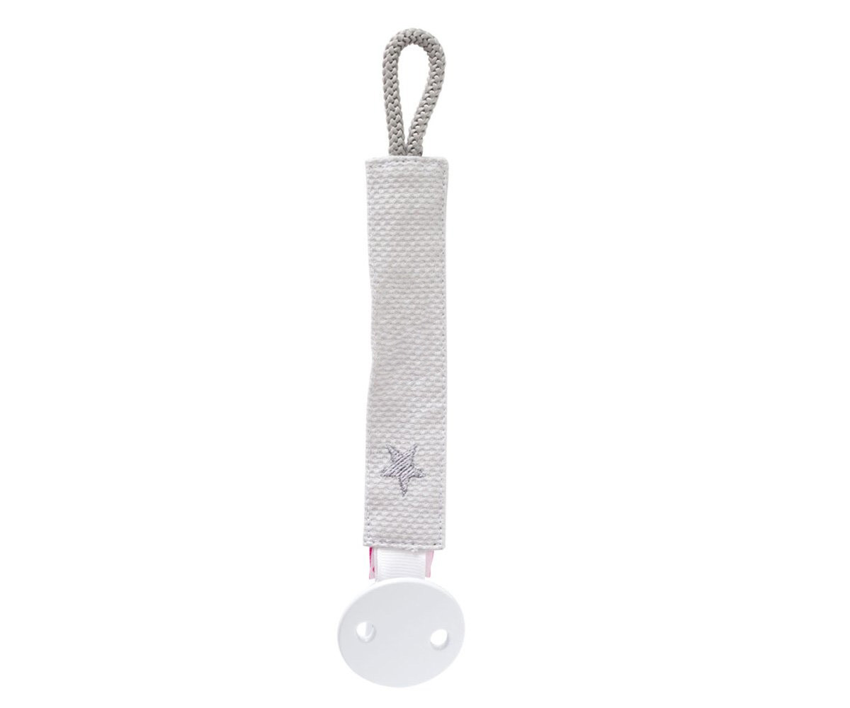 Sujetachupetes Personalizado Estrella Gris