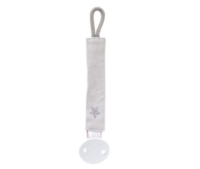 Sujetachupetes Personalizado Estrella Gris