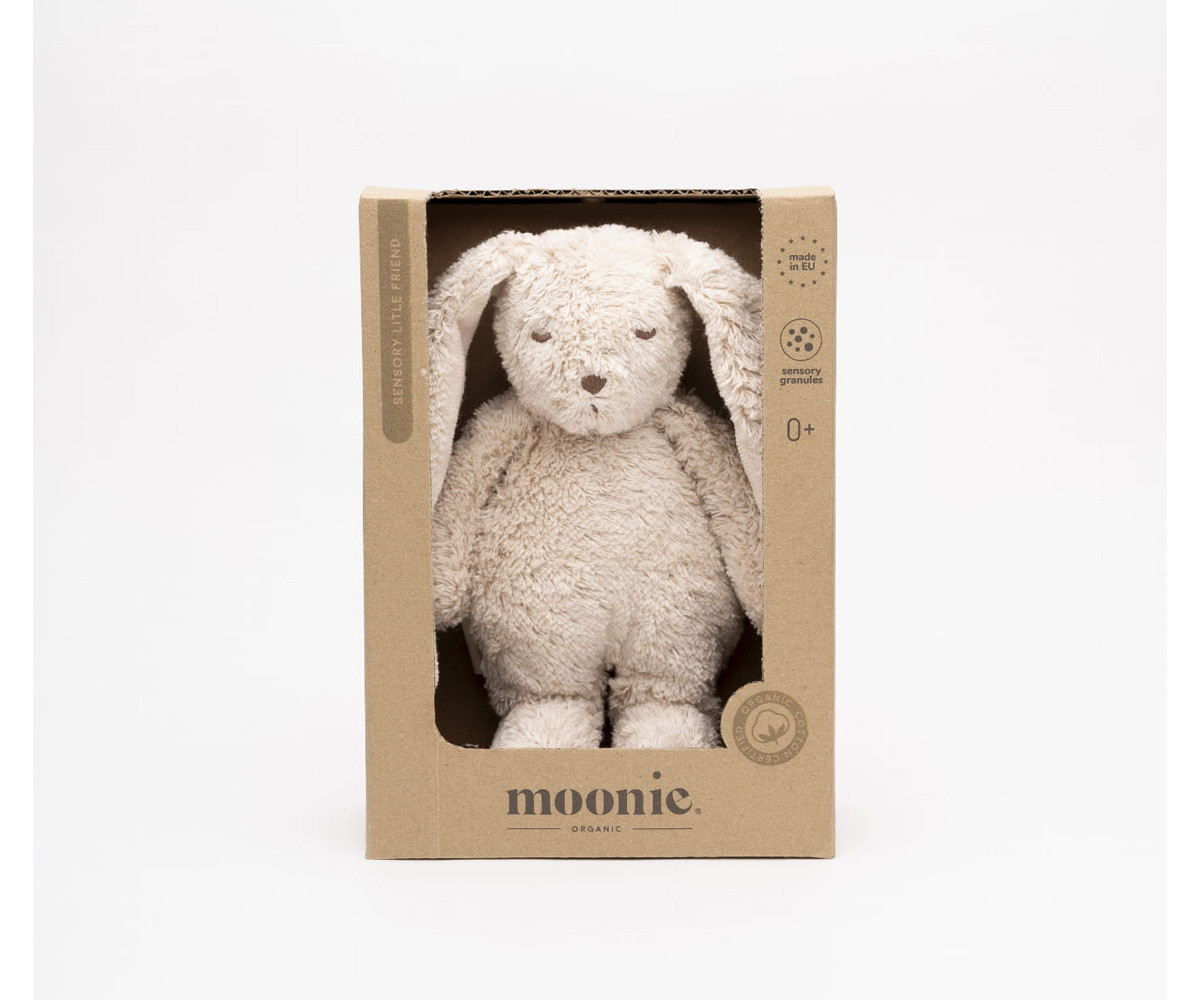 Peluche Sensorielle Petit Lapin Moonie Sand Personnalisable