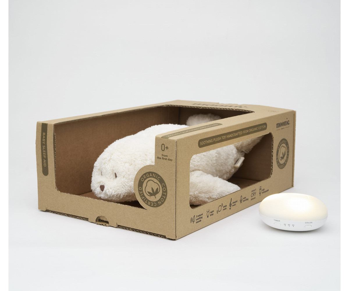 Peluche Phoque Bio Son et Lumière Moonie Polar