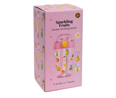Bottiglia in Tritan 2 in 1 Sparkling Fruits