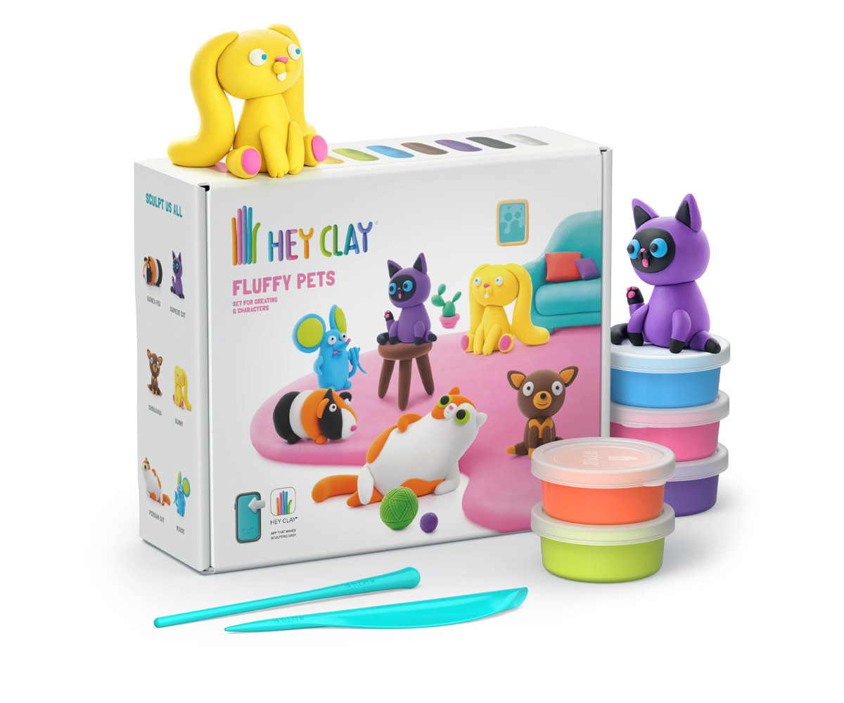 Plastilina Interactica Fluffy Pets (15 botes)