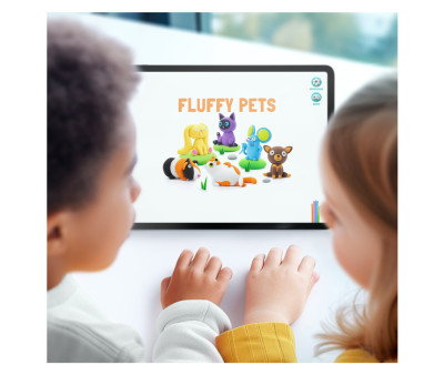 Plastilina Interactica Fluffy Pets (15 botes)