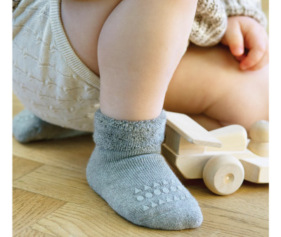 Combo Box Calzine Antiscivolo Cotone Dark Grey Melange, Sand, Grey Melange, Black