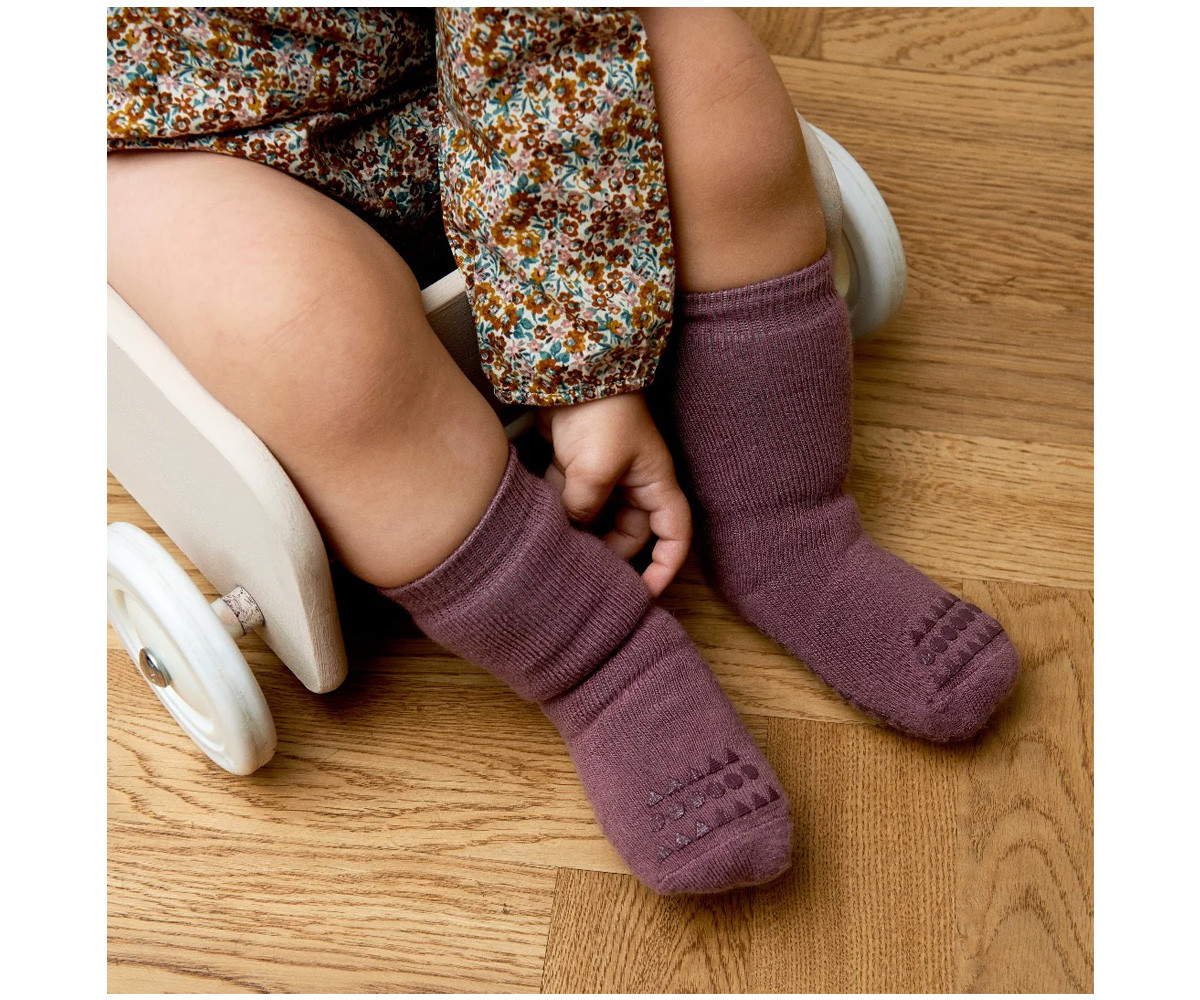 Combo Box Calzine Antiscivolo Cotone Misty Plum, Sand, Soft Pink, Grey Melange