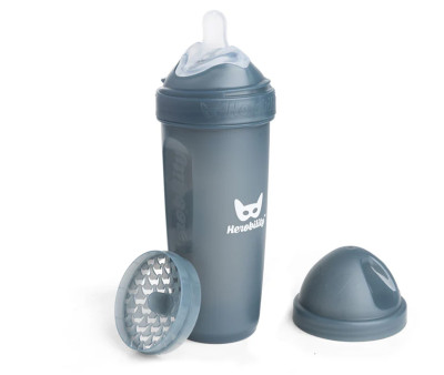 Biberón Anticólico Herobility Iron Blue 340ml