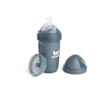 Biberón Anticólico Herobility Iron Blue 240ml