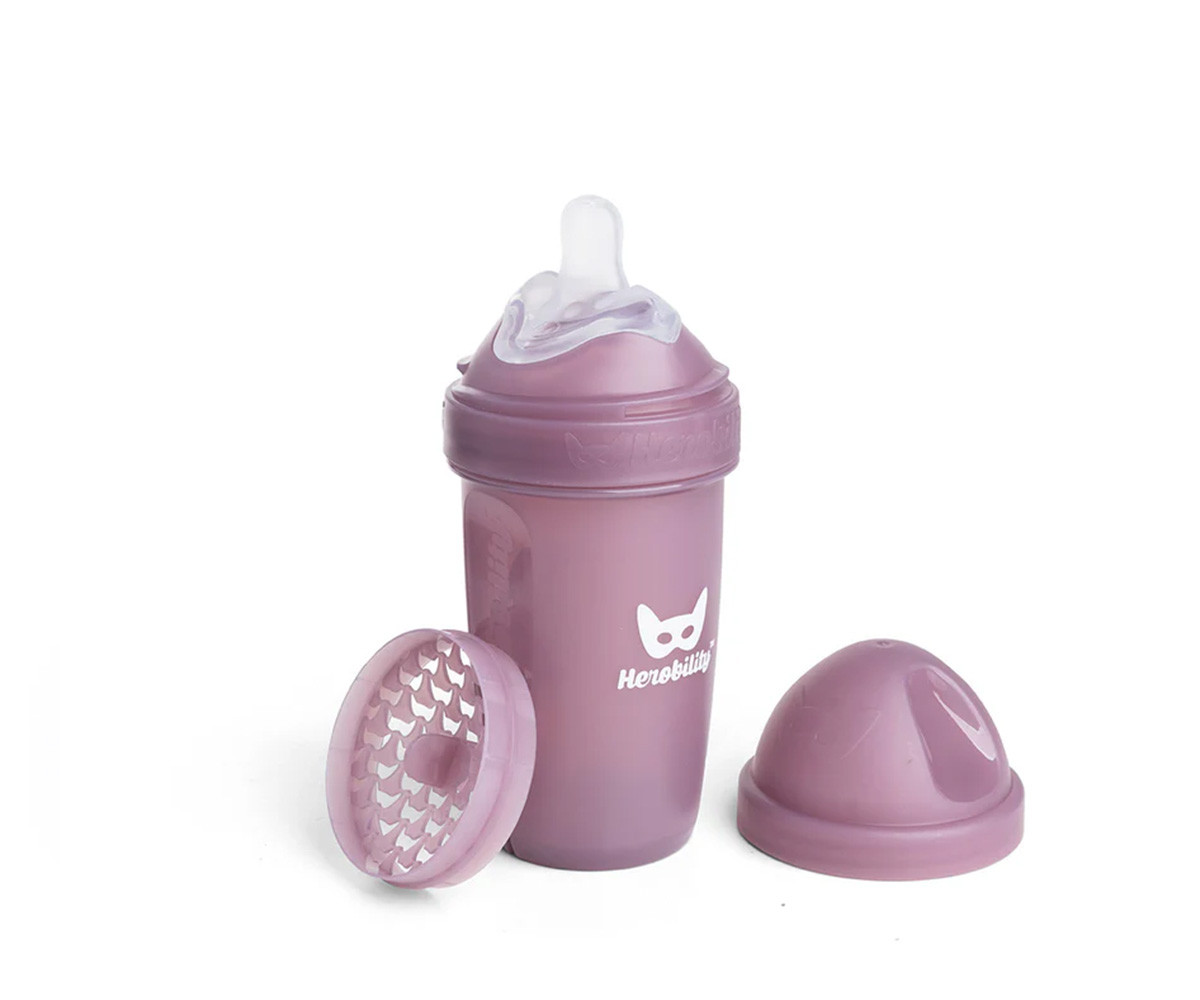 Biberón Anticólico Herobility Haw Rose 240ml