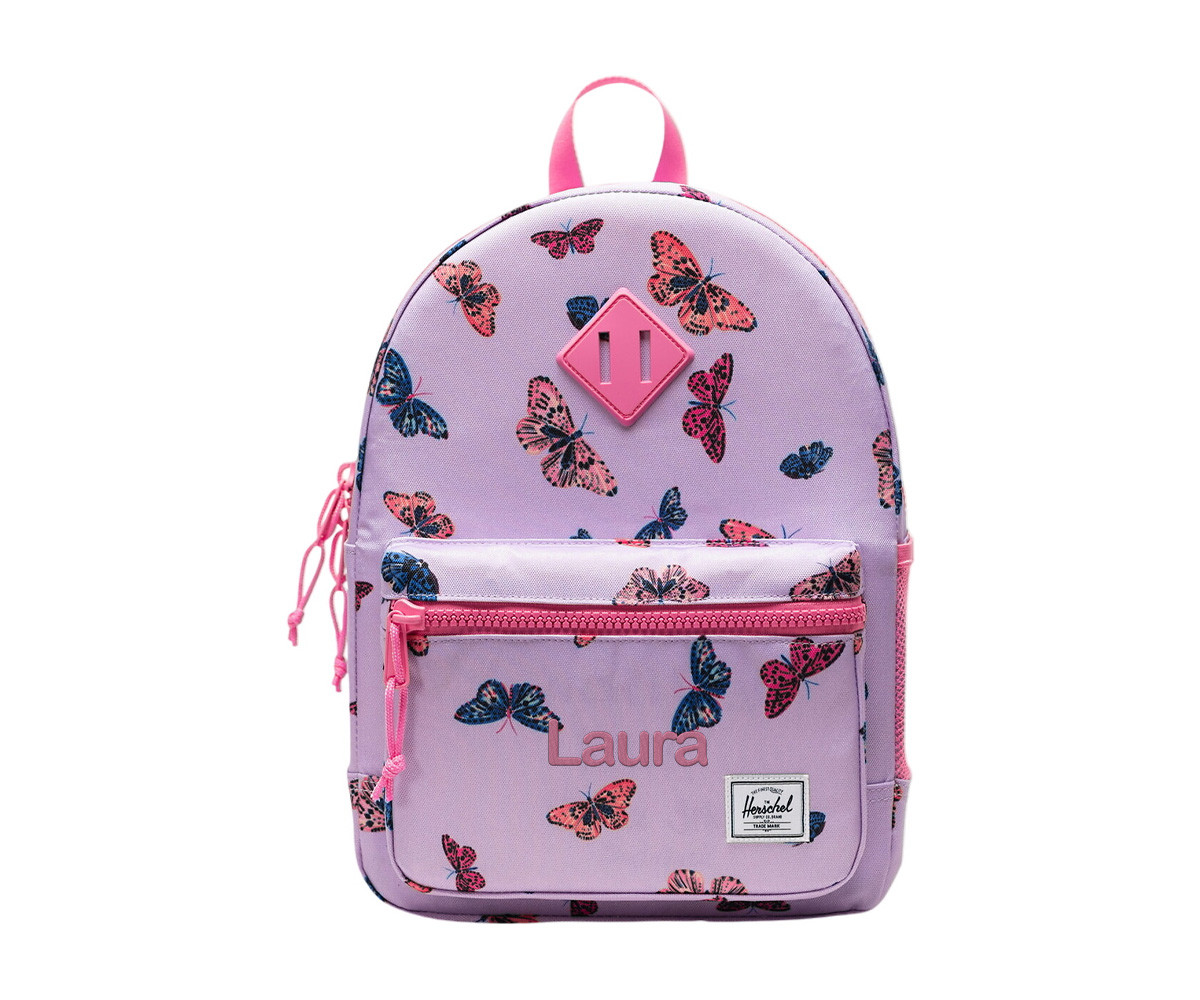 Mochila Herschel Heritage Kids Personalizable Butterfly Lavendula