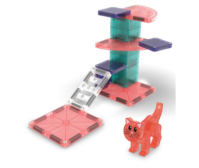Set de Construcción Magna-Tiles Cat Tree 13 piezas