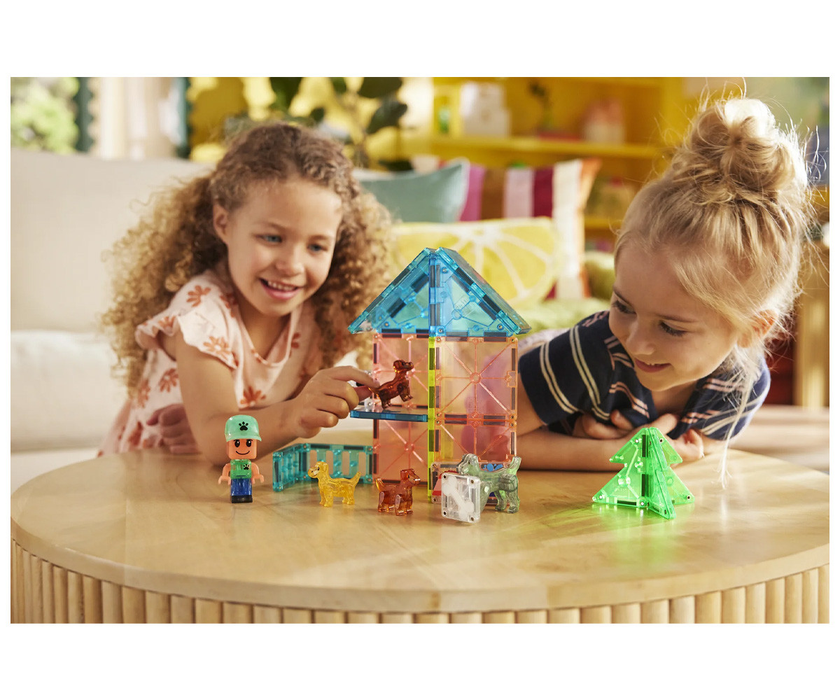 Set de Construcción Magna-Tiles Puppy Park 27 piezas